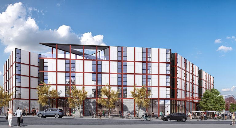 Architectural rendering of Founders Hall at CCA.