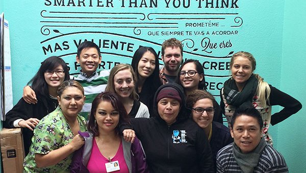 Students pose for a photo at the 2018 IDEC Awards