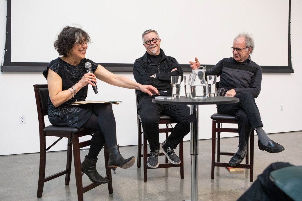 Susan Worthman, Tim Brown, and Barry Katz at CCA’s Design Division Lecture Series