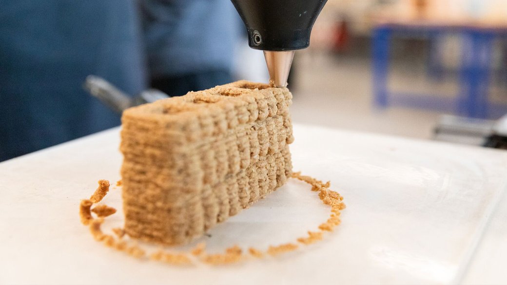 3D printer with experimental organic material