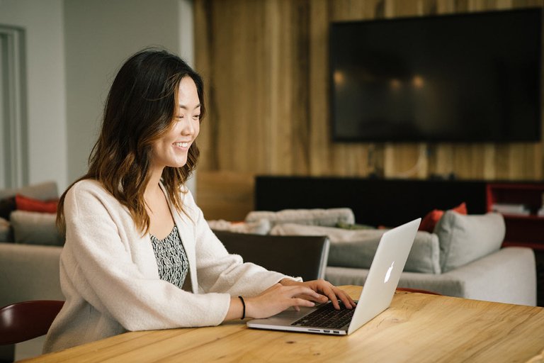 Joanne at her Adobe interactive design internship.