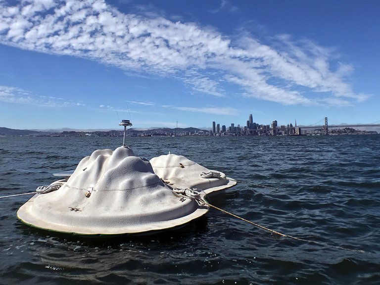 CCA Float Lab prototype in the San Francisco Bay.