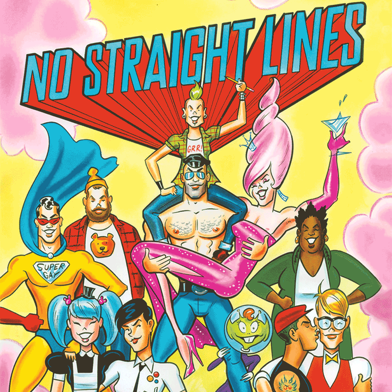 Cover art for No Straight Lines by Maurice Vellekoop (Fantagraphics, 2012).