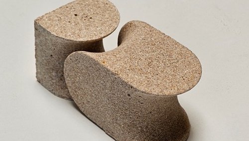 Architecture students bioengineer eggshells into housing material.