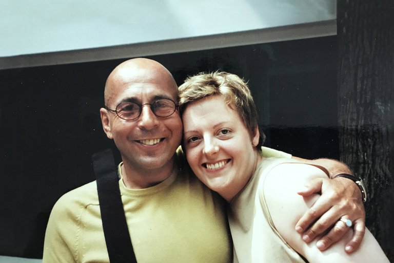 Photo of Ken Tisa and Sunny A. Smith in June 2001.