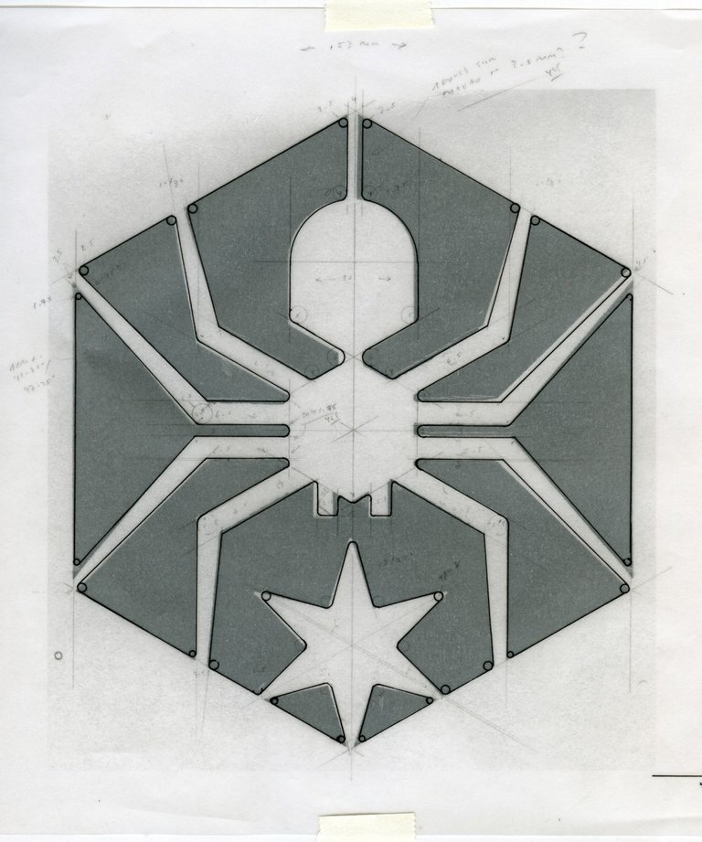 Professor Mark Fox defines his craft, spider inking analog design draft