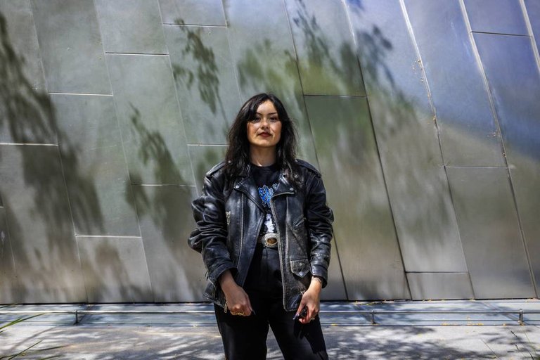 Rose D'Amato outside the Berkeley Art Museum and Pacific Film Archive on Aug. 6, 2024.