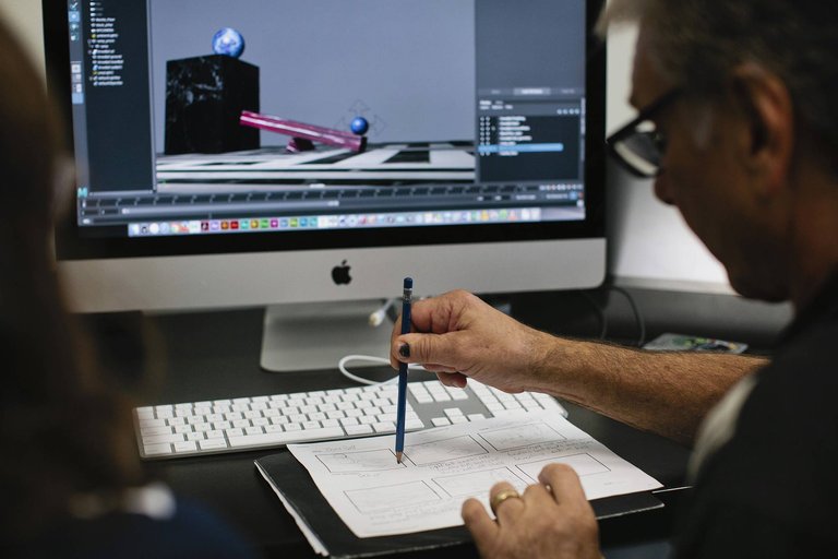 Editing in the CCA Animation program lab