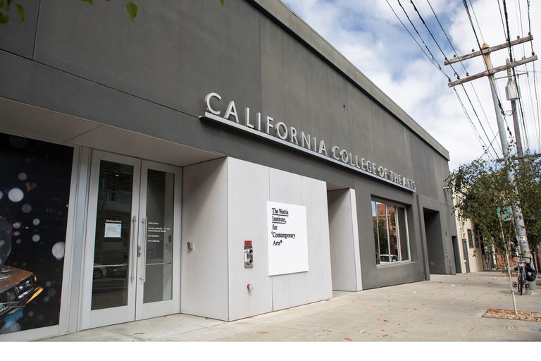 Entrance to CCA Wattis Institute for Contemporary Arts.