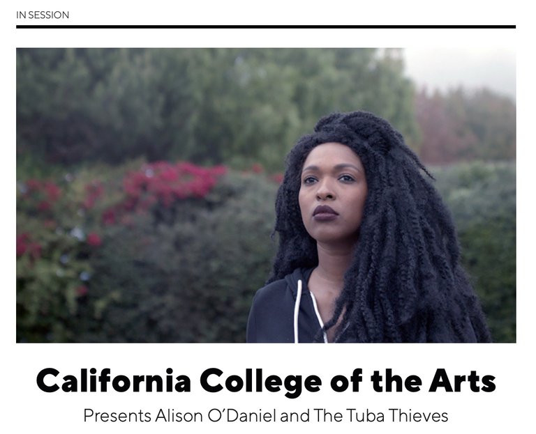 A still from Alison O'Daniel's film, The Tuba Thieves.