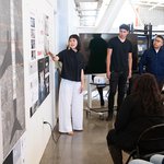 Student presenting their final project.