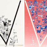 Original artwork (detail) and poster (detail) for Weird America, 2016.