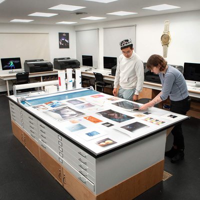 View of CCA's Digital Fine Arts Studio.