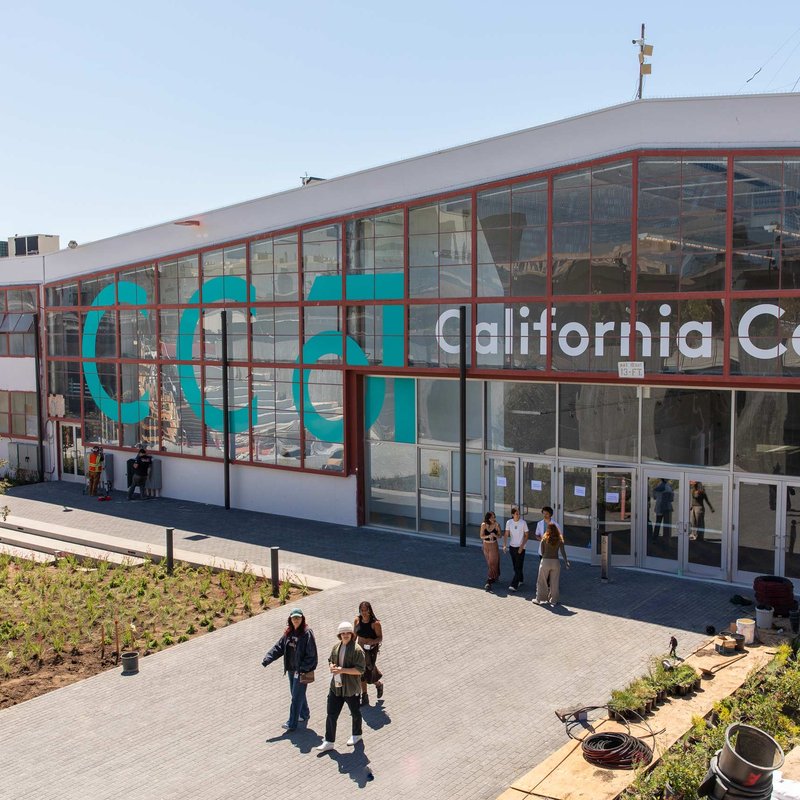 Students walking away from the Nave.