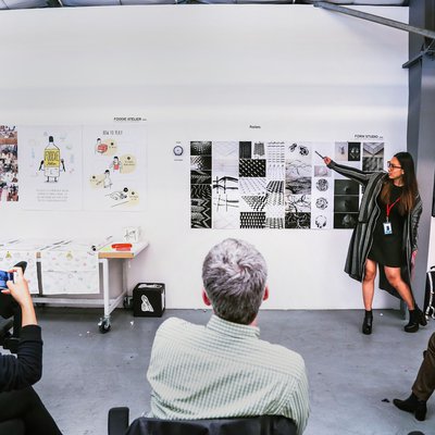 Portrait of Shihan Zhang (MFA in Design 2017).