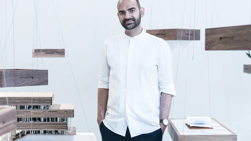 Neeraj Bhatia in the exhibition, "New Investigations in Collective Form."