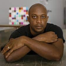 Artist Hank Willis Thomas at his Brooklyn studio.