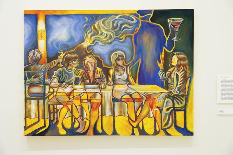 “Burnt Toast,” a 2025 oil panting on canvas made by California College of the Arts student Mel Blue, is among the featured pieces in “New Positions,” an exhibition by The Swig Company showcasing first-year and graduate students from the 119-year art institution.