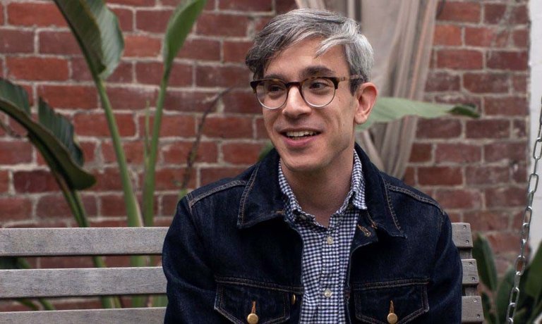 Photo of Sam Ancona speaking.