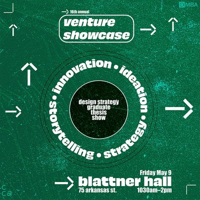 DMBA Reveal Venture Showcase promotional graphic.