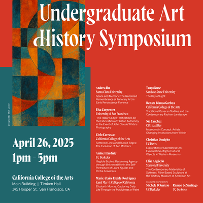 Promotional graphic for History of Art and Visual Culture Symposium.