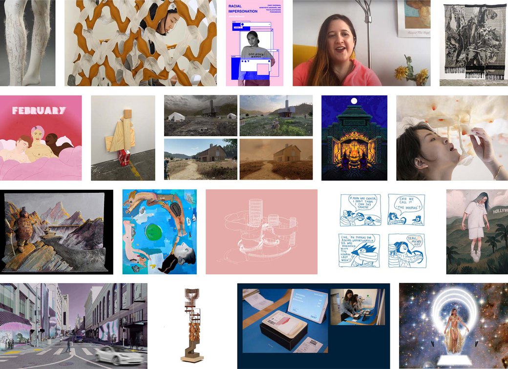 Collage of artworks from Curator's Picks