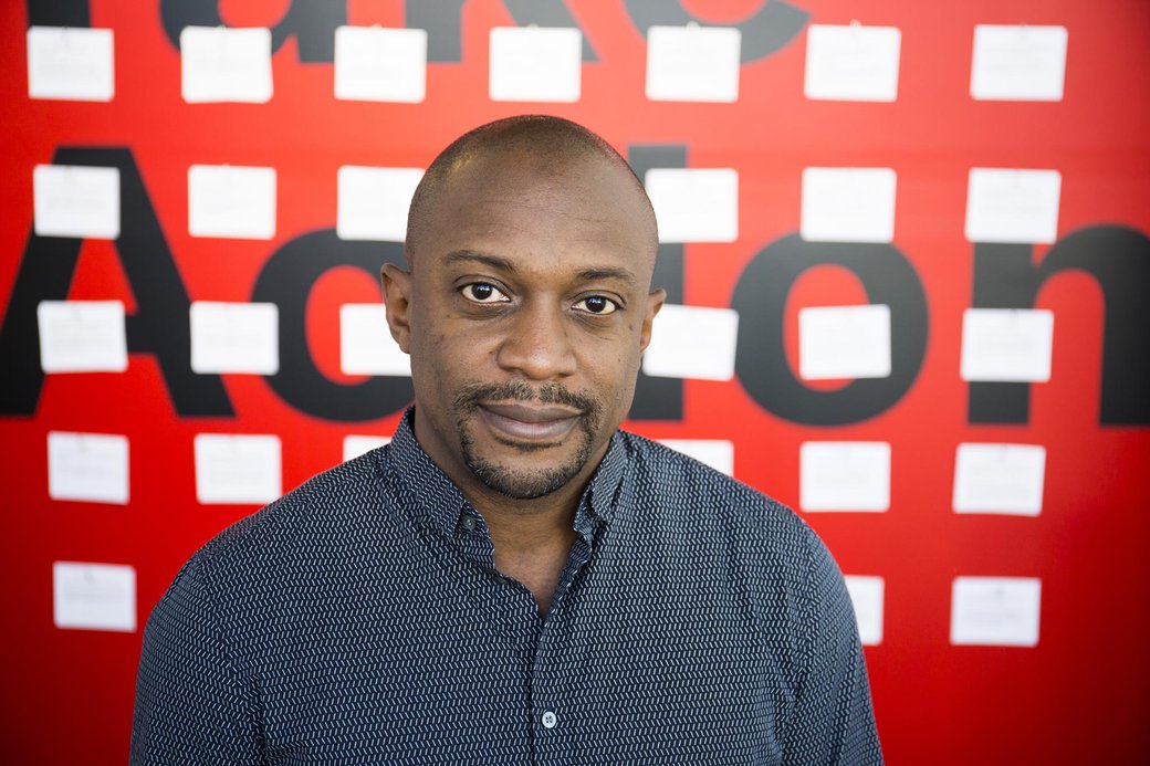 Hank Willis Thomas at the Take Action event on Oct. 2018