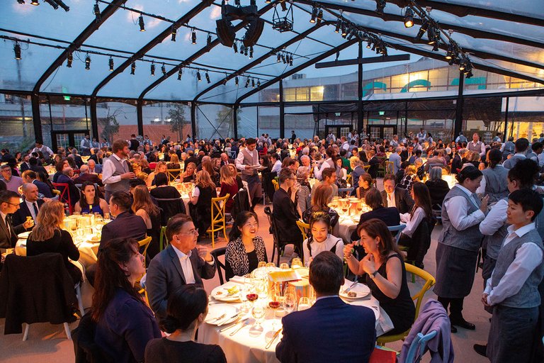 Dinner at the CCA People's Party honoring Wayne Thiebaud on March 25, 2019.