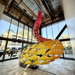 A color changing parametric sculpture by FUTUREFORMS.