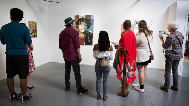 Image of MFA thesis show at Minnesota Street Project.