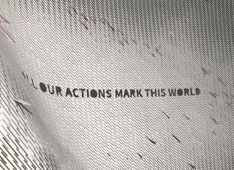 Image from Ecopoesis 2019, All our actions mark this world