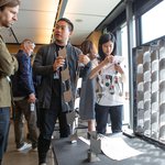 Students working in Autodesk Technology Center in San Francisco.