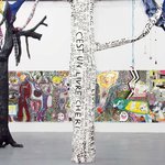 An installation view of Alexandra Grant’s Forêt Intérieure—or, in English, Interior Forest.