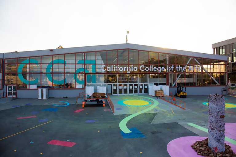 Back Lot of CCA on SF campus.