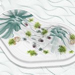 Artists rendering of the view from the top of the Buoyant Ecologies Float Lab