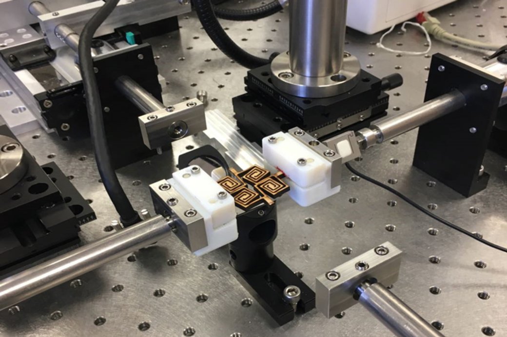 Simulated MDF kerf unit-cells and panels designed by Negar Kalantar, CCA interior design professor, are tested on a custom-built a mechanical system developed at Texas A&M University.