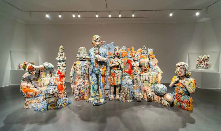 The Decline and Fall of Western Civilization by Viola Frey, 1992.