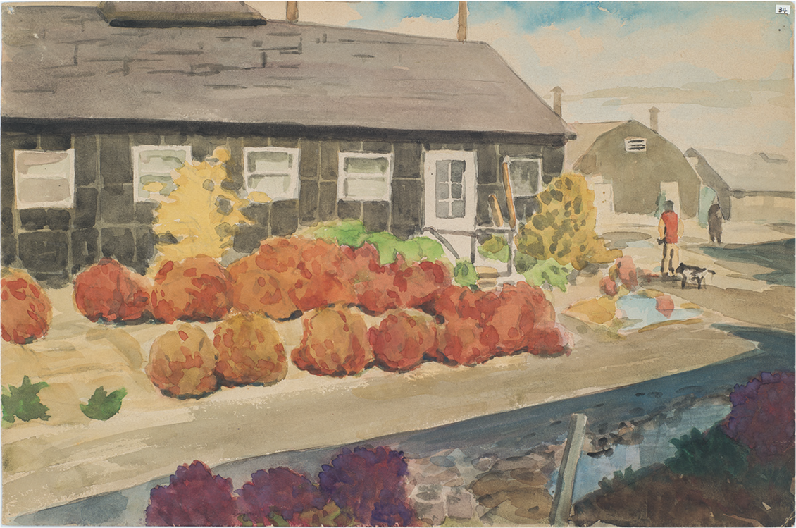 Chikaji Kawakami, Untitled, n.d. - Gardening