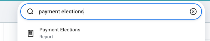 1. search payment elections