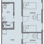 Founders 2 Bedroom Suite Floorplan