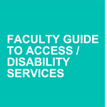 faculty guide to access/disability services