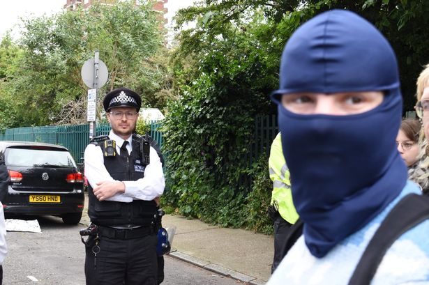 First pictures after East London 'homeless shelter' raided by '100 Met Police officers'