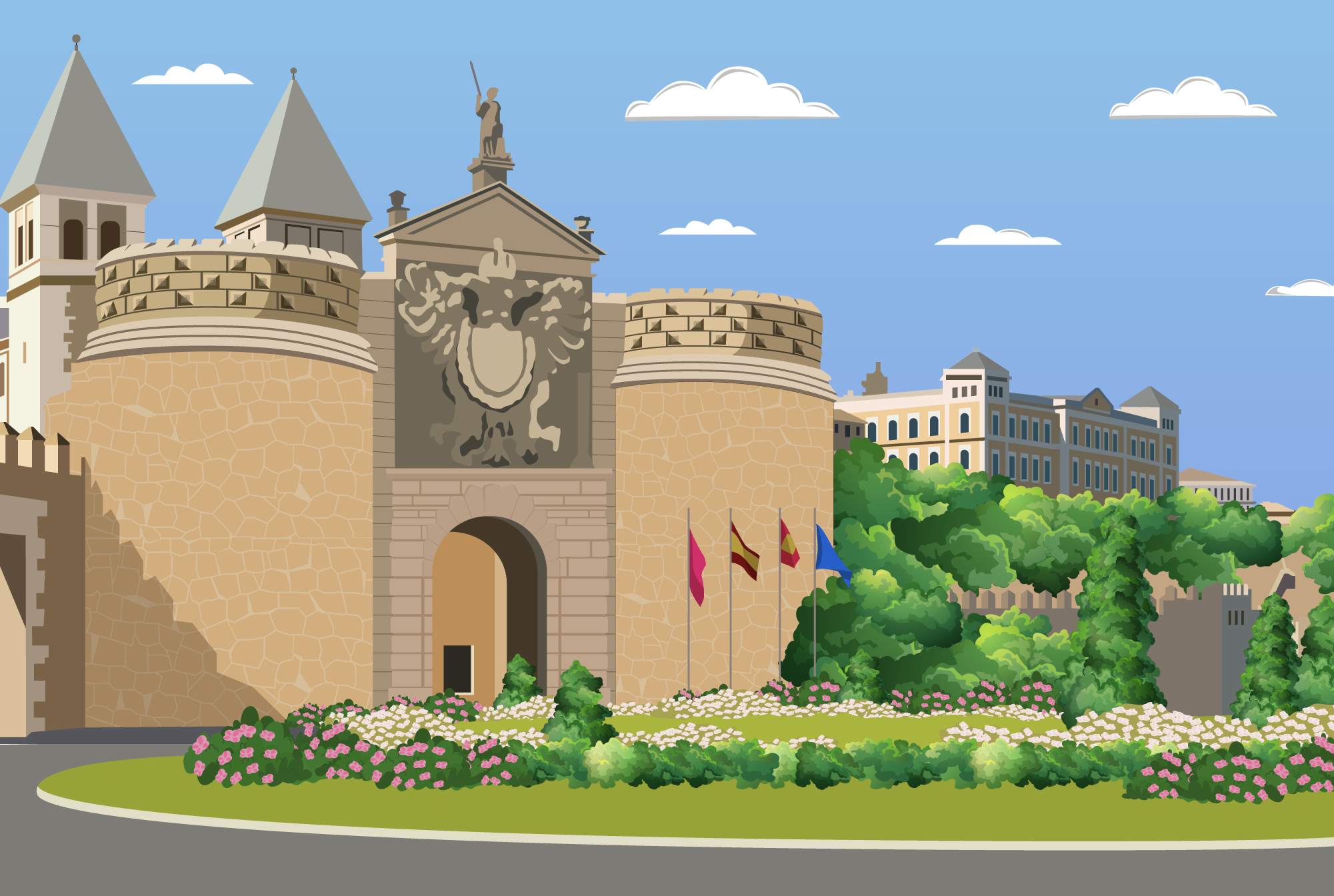 Students engaged in learning about Spain