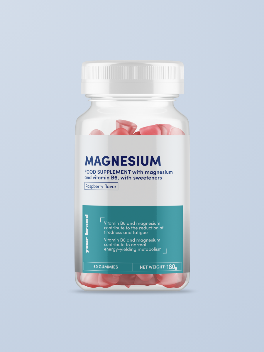 Magnesium & Vit B6 – Gummies – Raspberry flavour