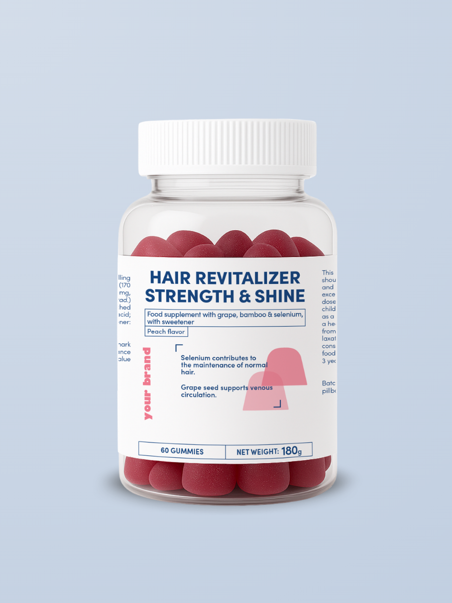 Hair Revitalizer – Gummies – Peach Flavor – Hair’Inside&trade; Grape