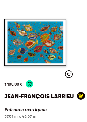 Jean-François Larrieu - Poissons exotiques sur Art-Traffik