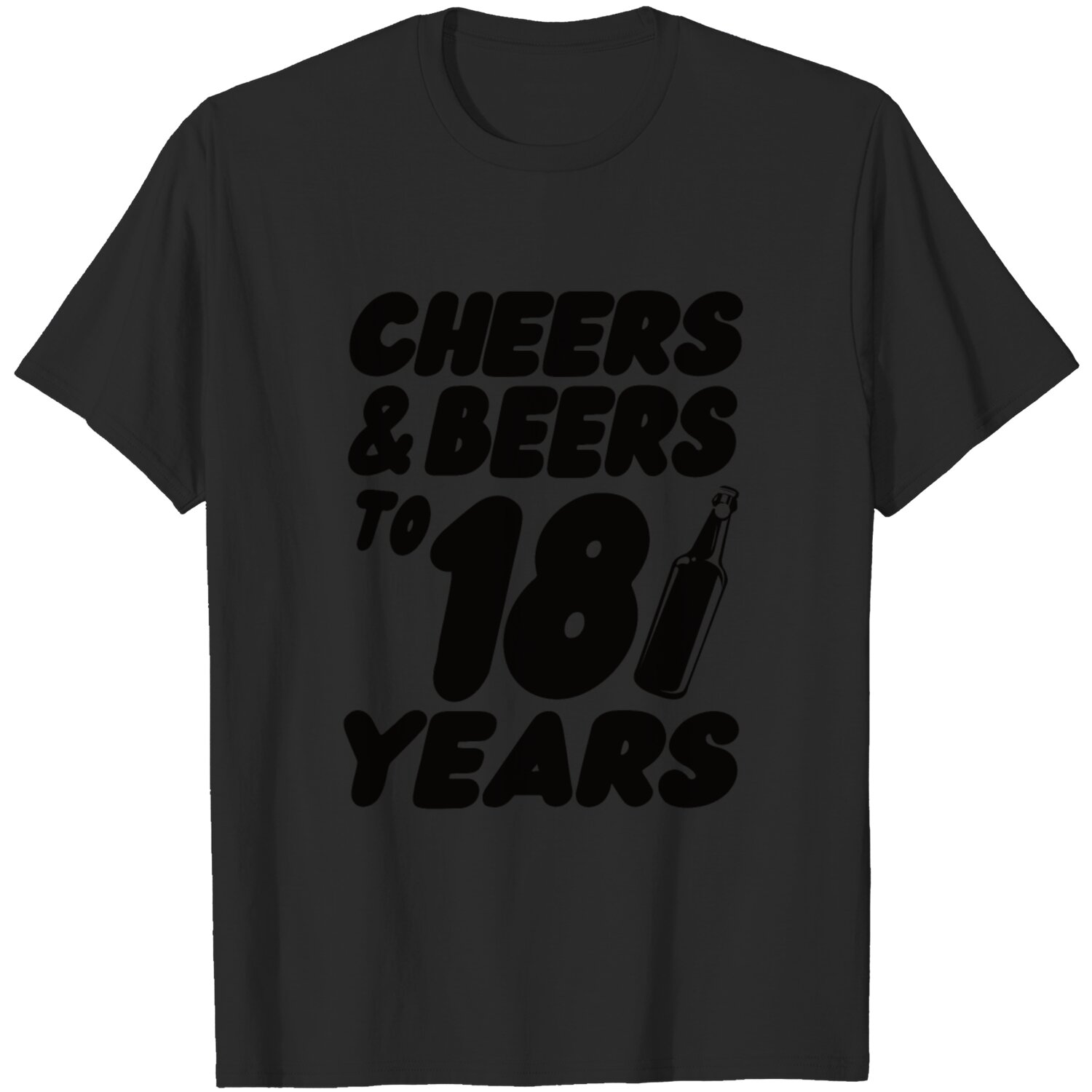 Cheers And Beers To 18 Years T-Shirt, Funny 18th Birthday Gift For Son