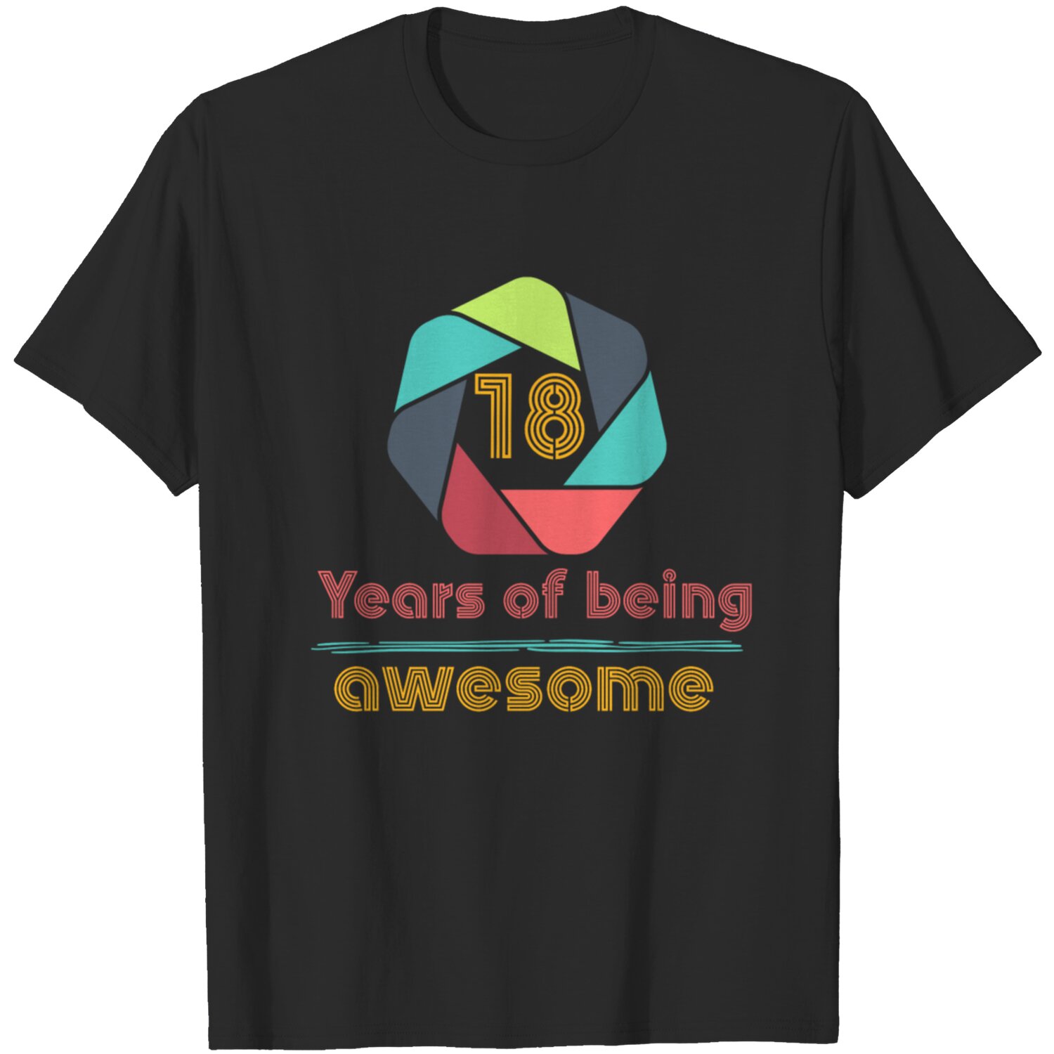 18 Years Chromes Of Being Awesome T-Shirt, 18th Birthday Gift For Son