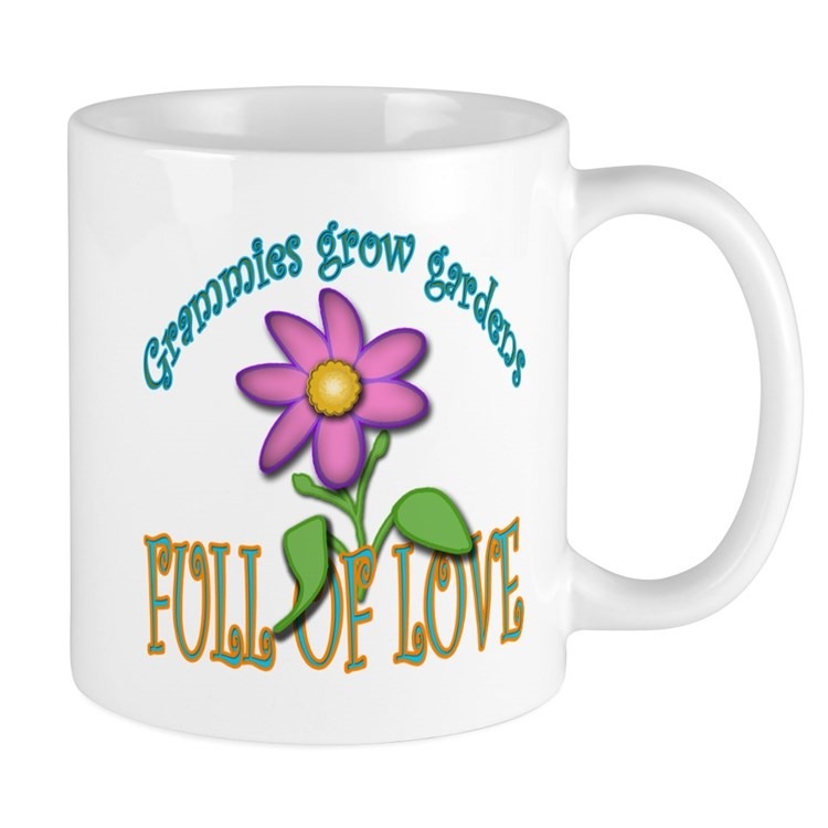 Grammies Grow Gardens Flower Full Of Love Mug, Gift For New Mom