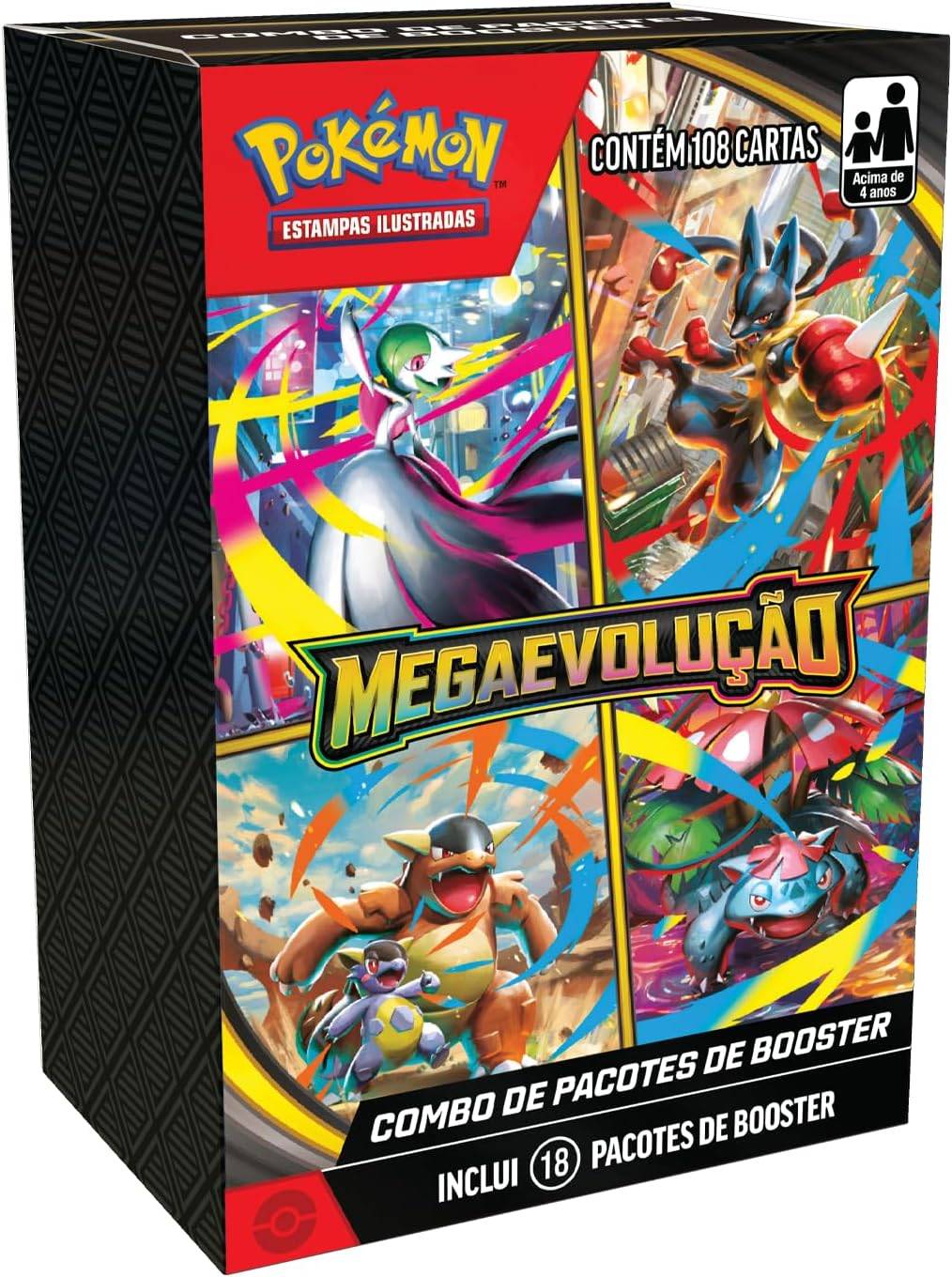Pokémon TCG Megaevolução 1 - Box 18 Boosters